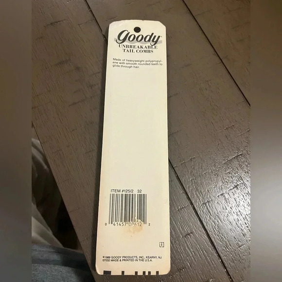 Goody Unbreakable Dressing Combs New Made In USA VINTAGE 1989 Set Of 2 - Picture 5 of 6